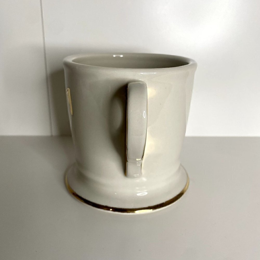 Anthropologie C Monogram Gold Coffee Cup - Picture 3 of 8